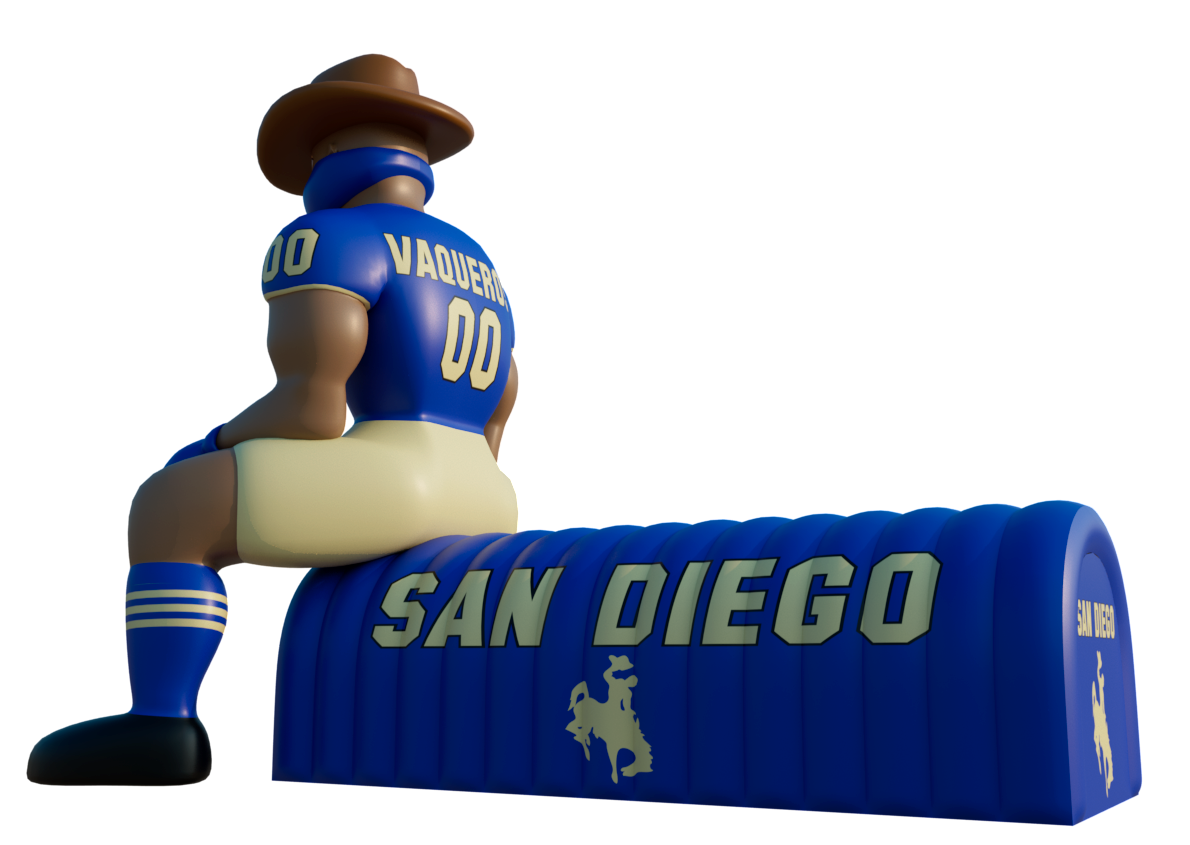 Inflatable Cowboy Mascot Football Tunnel