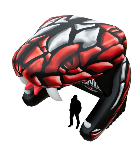 Inflatable Snake Head Tunnel