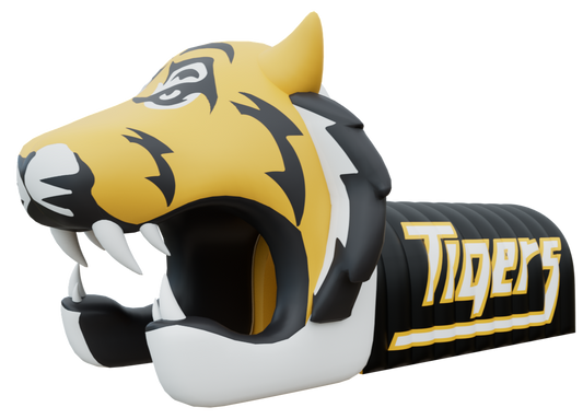 inflatable tiger mascot tunnel