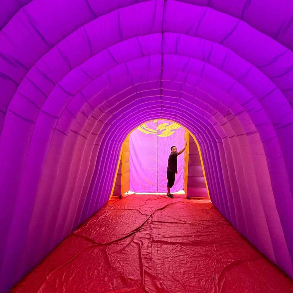 Inflatable Dragons Front Wall Tunnel Inside