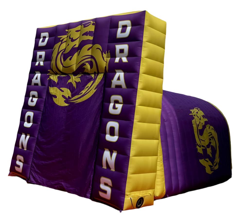 Inflatable Dragons Front Wall Tunnel Side Front