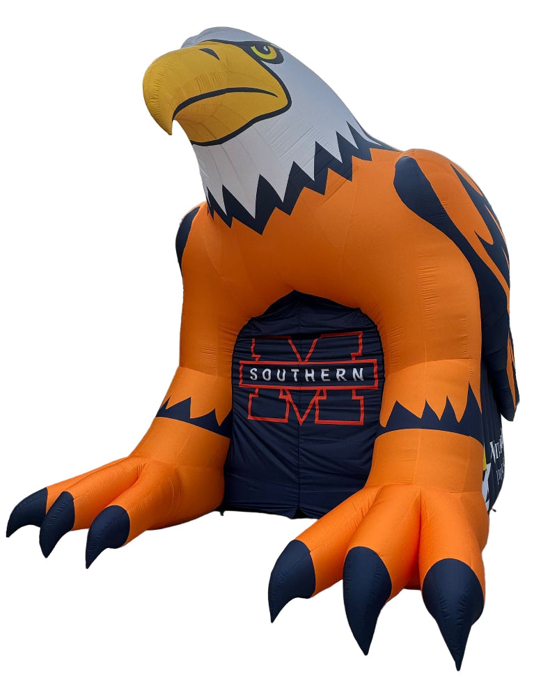 inflatable eagle mascot tunnel
