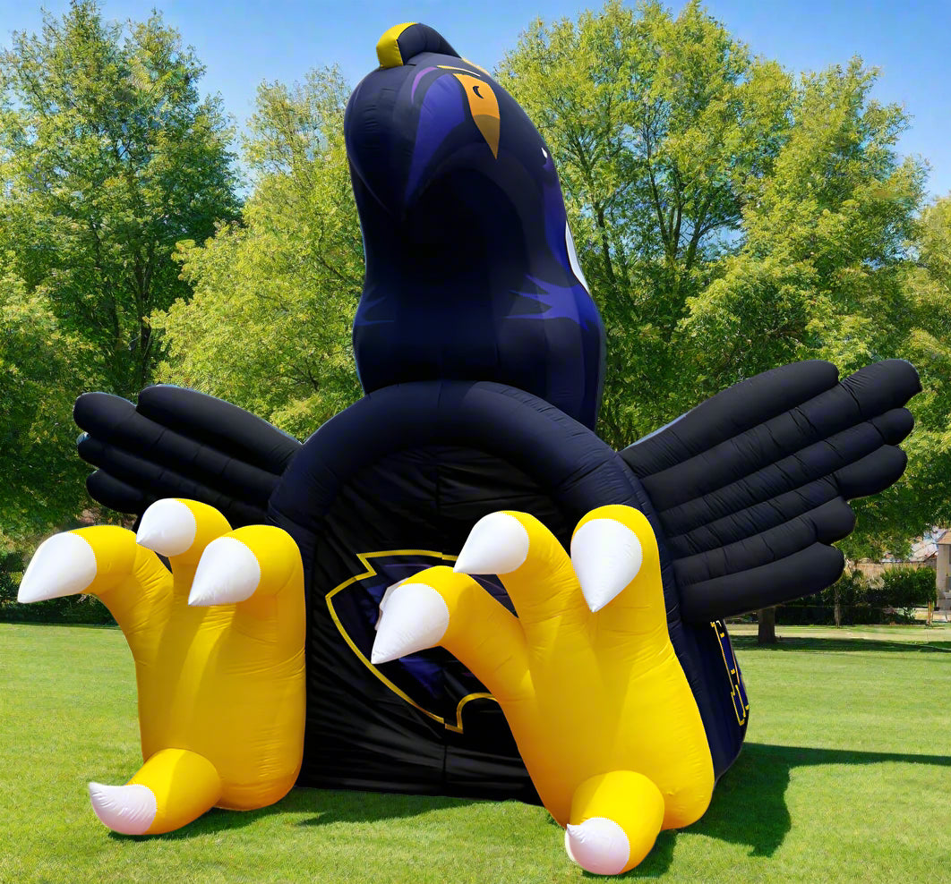 Inflatable Falcon Mascot Tunnel Front