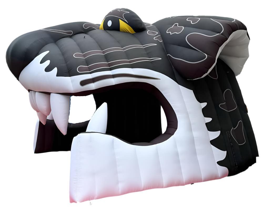 inflatable jaguar mascot tunnel side