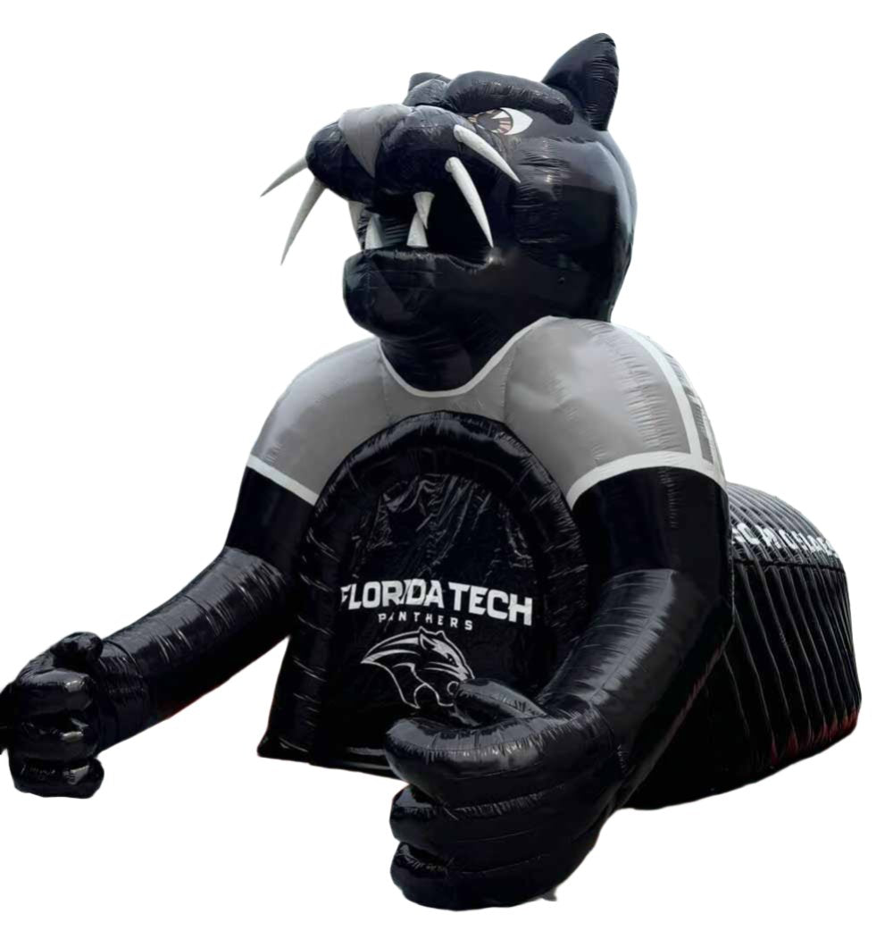 Inflatable Panther Mascot Tunnel