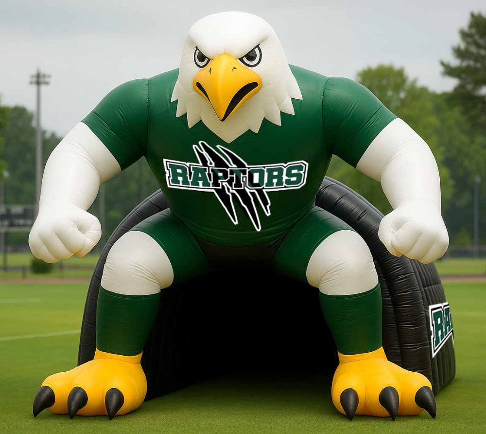 Inflatable Raptors Mascot Tunnel
