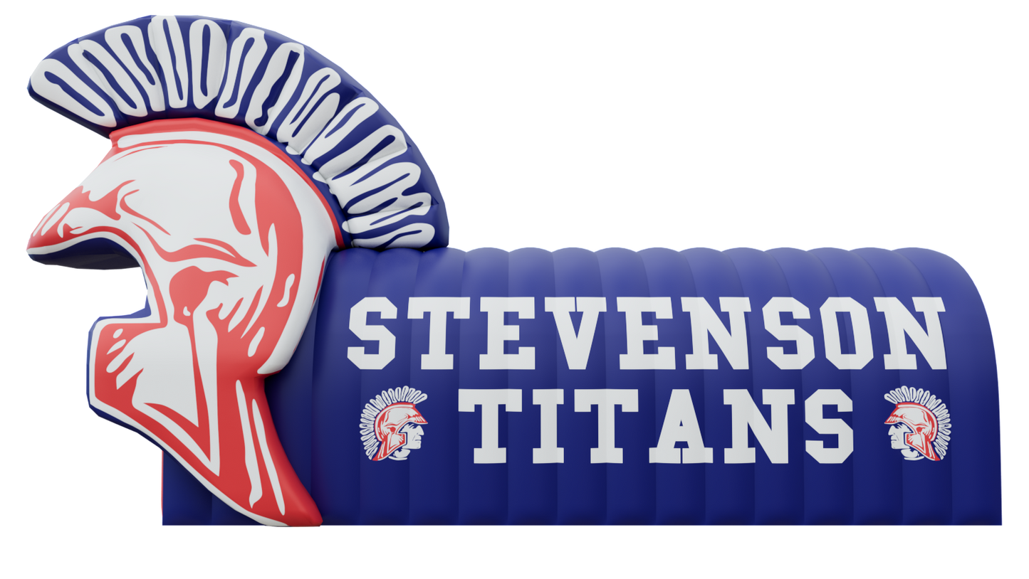 Inflatable Spartan Titans Tunnel Side