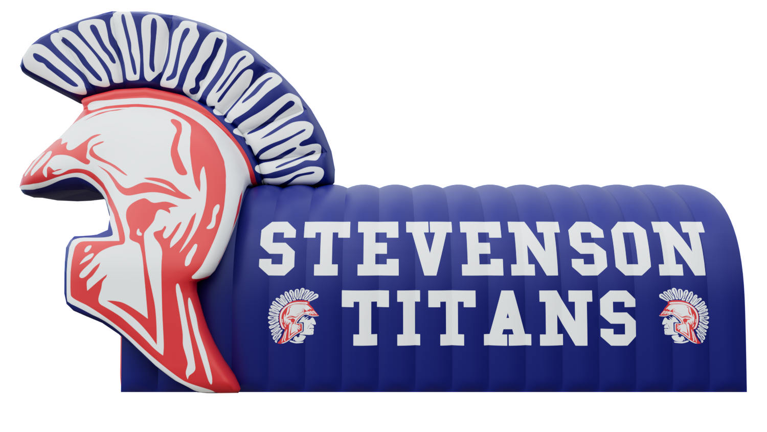 Inflatable Spartan Titans Tunnel Side