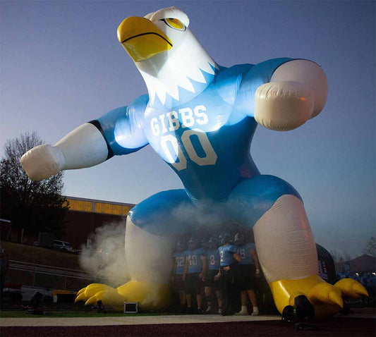Inflatable Eagle Mascot Tunnel