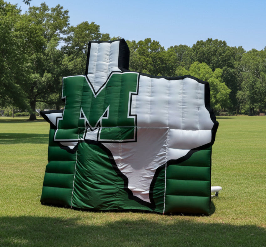 Inflatable Front Wall Tunnel TX State Shape