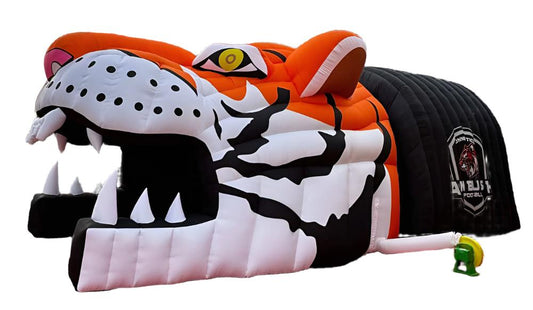 Inflatable Tiger Head Tunnel
