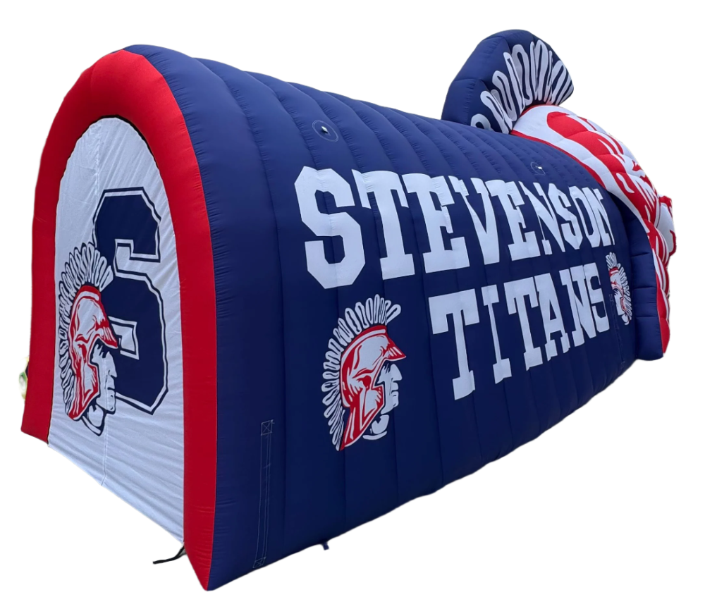 titan helmet tunnel back side view