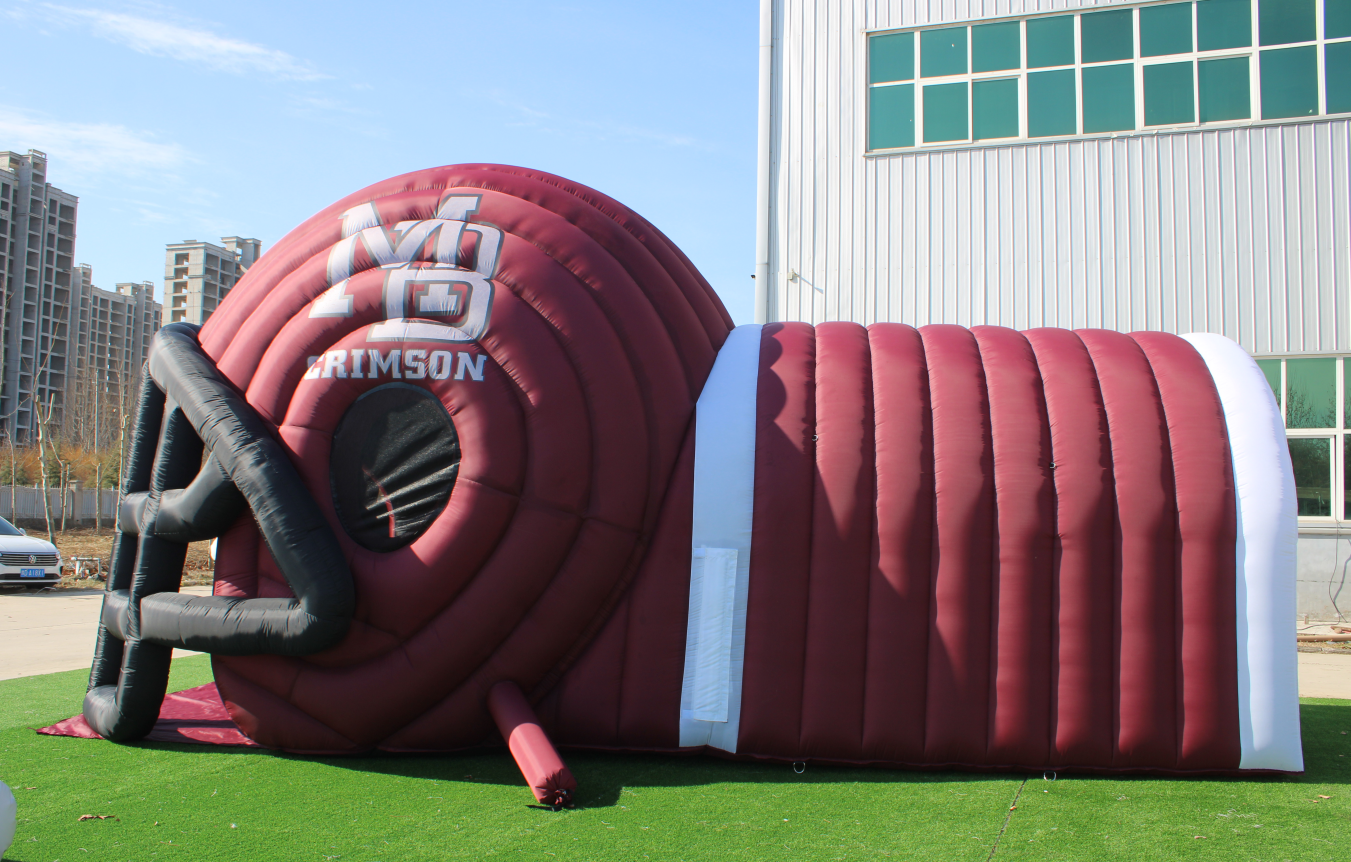 Inflatable Football Helmet Tunnel Side