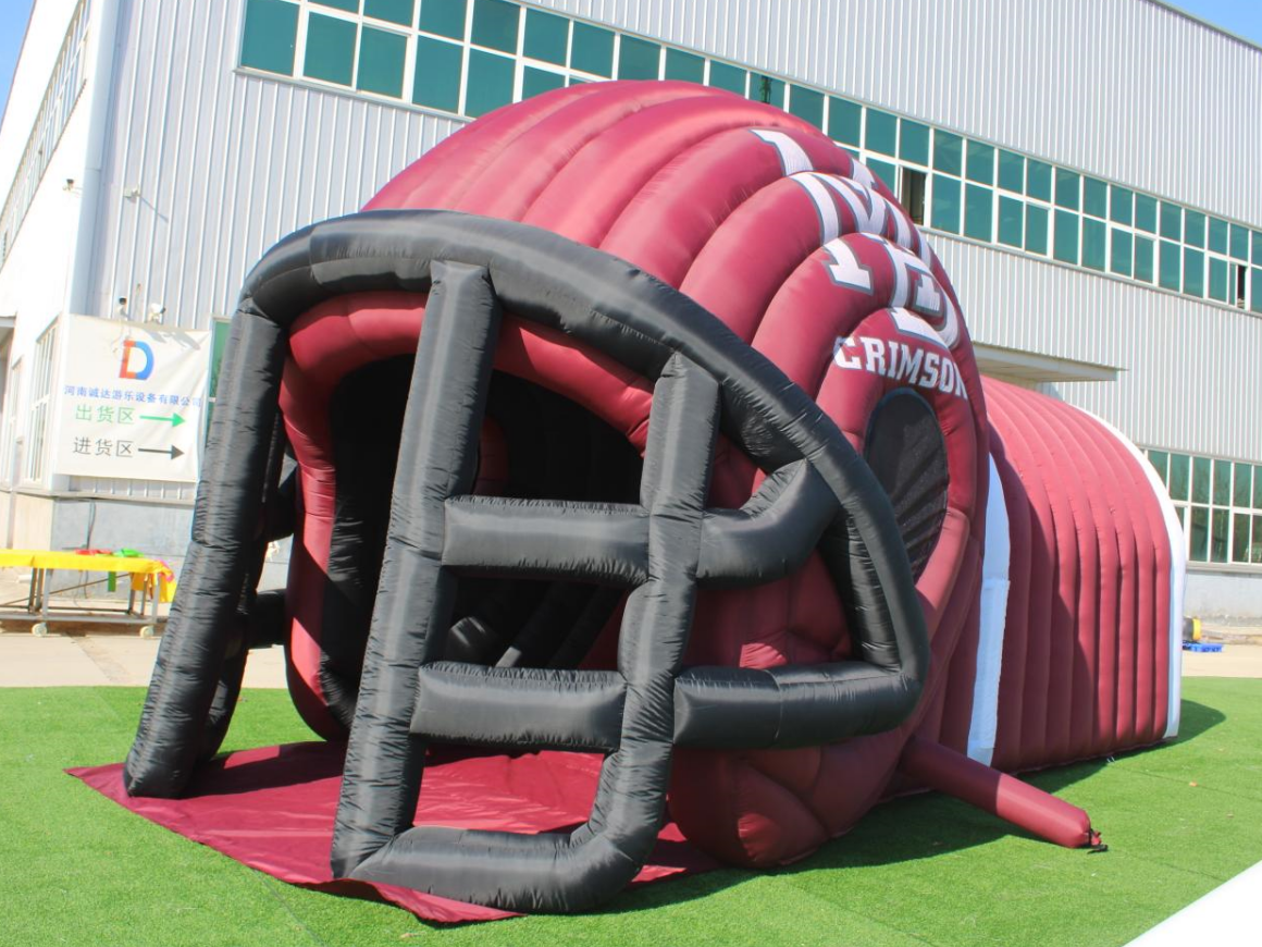 Inflatable Football Helmet Tunnel Front