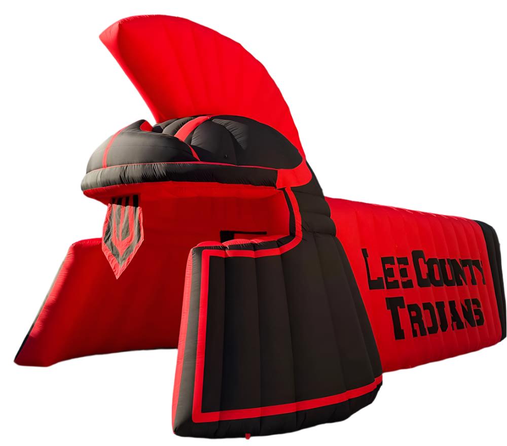 Inflatable Warrior Helmet Tunnel