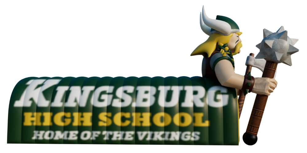 Inflatable Viking Mascot Tunnel