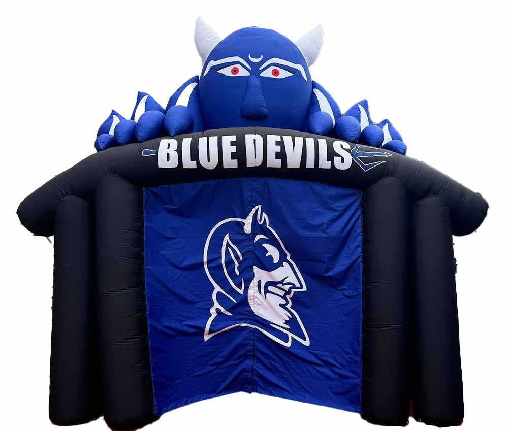 Blue Devils Mascot Tunnel – Inflatable Football Tunnels