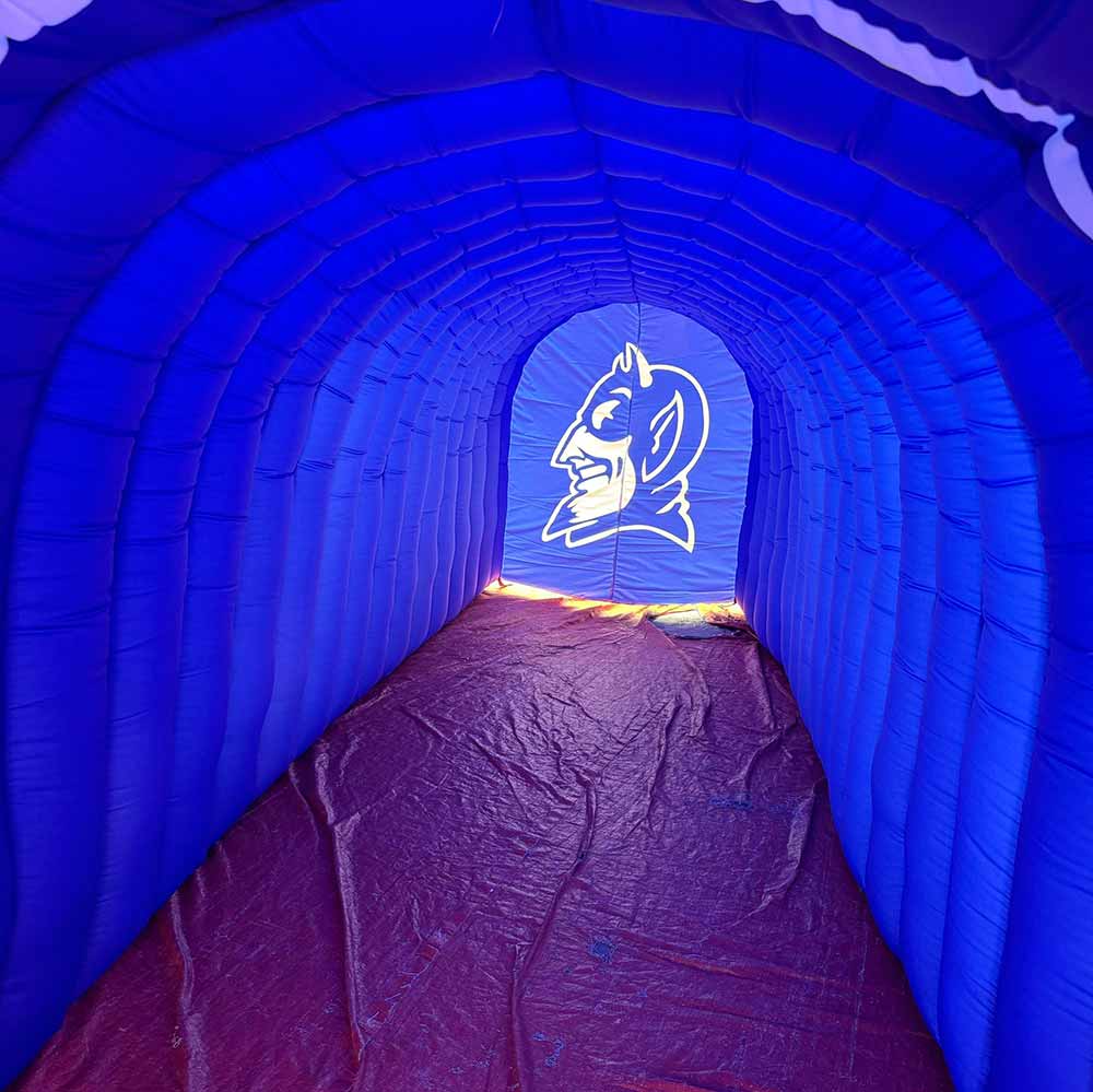 Blue Devils Mascot Tunnel Inside