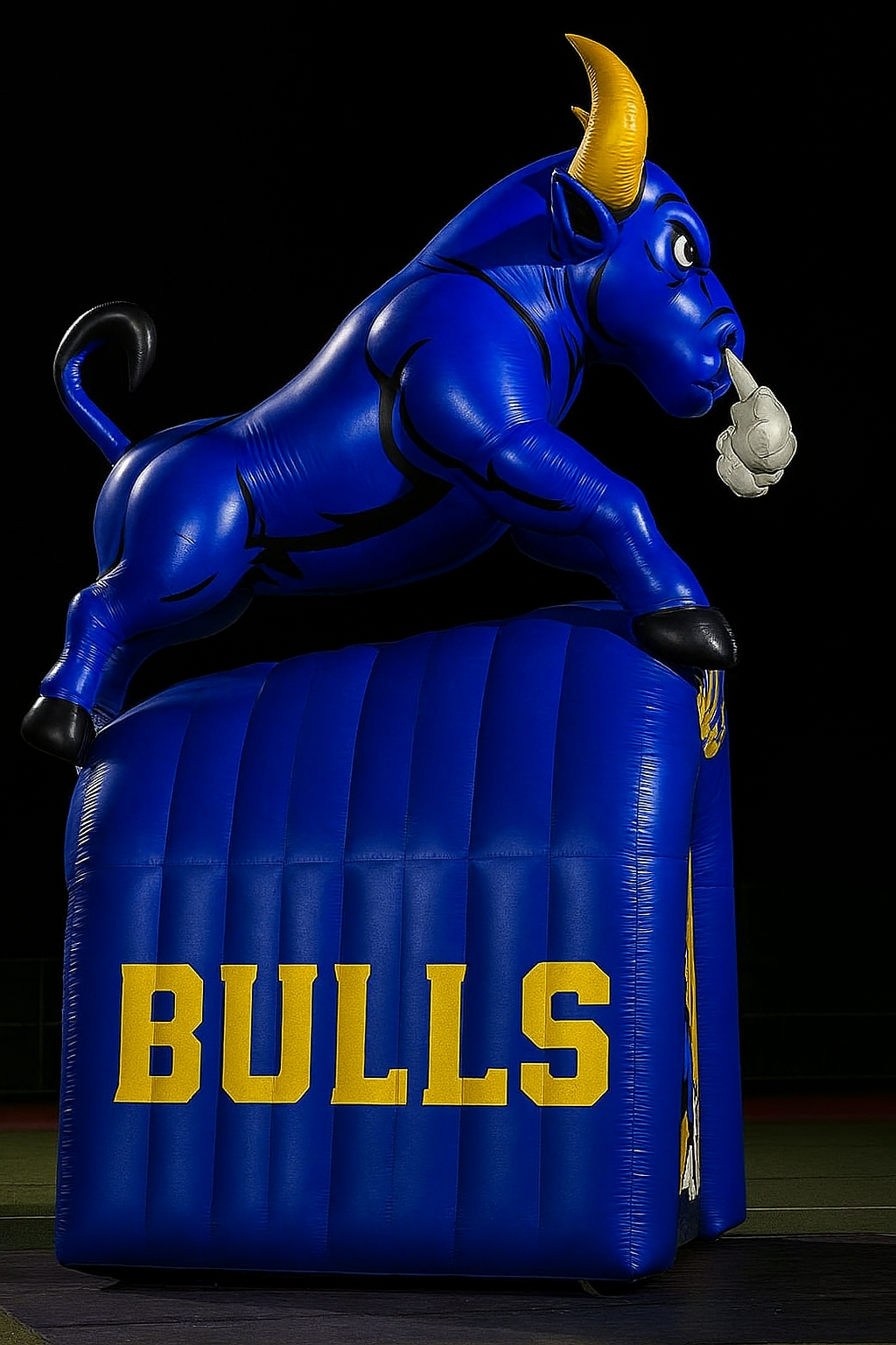 Custom Inflatable Bull Mascot Tunnel Side