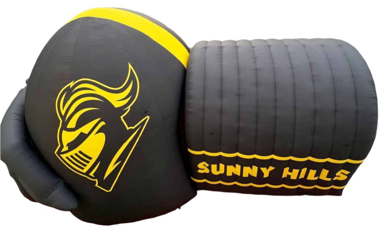 Inflatable Football Helmet Tunnel