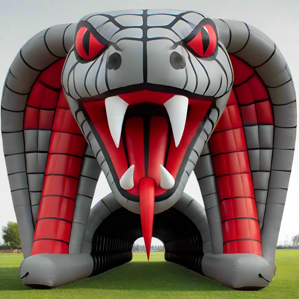 Giant Inflatable Cobra Football Tunnel