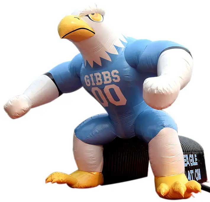 Inflatable Eagle Mascot Tunnel