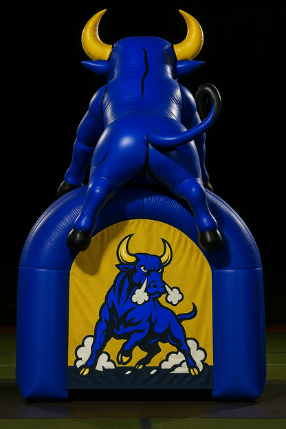 Custom Inflatable Bull Mascot Tunnel Back