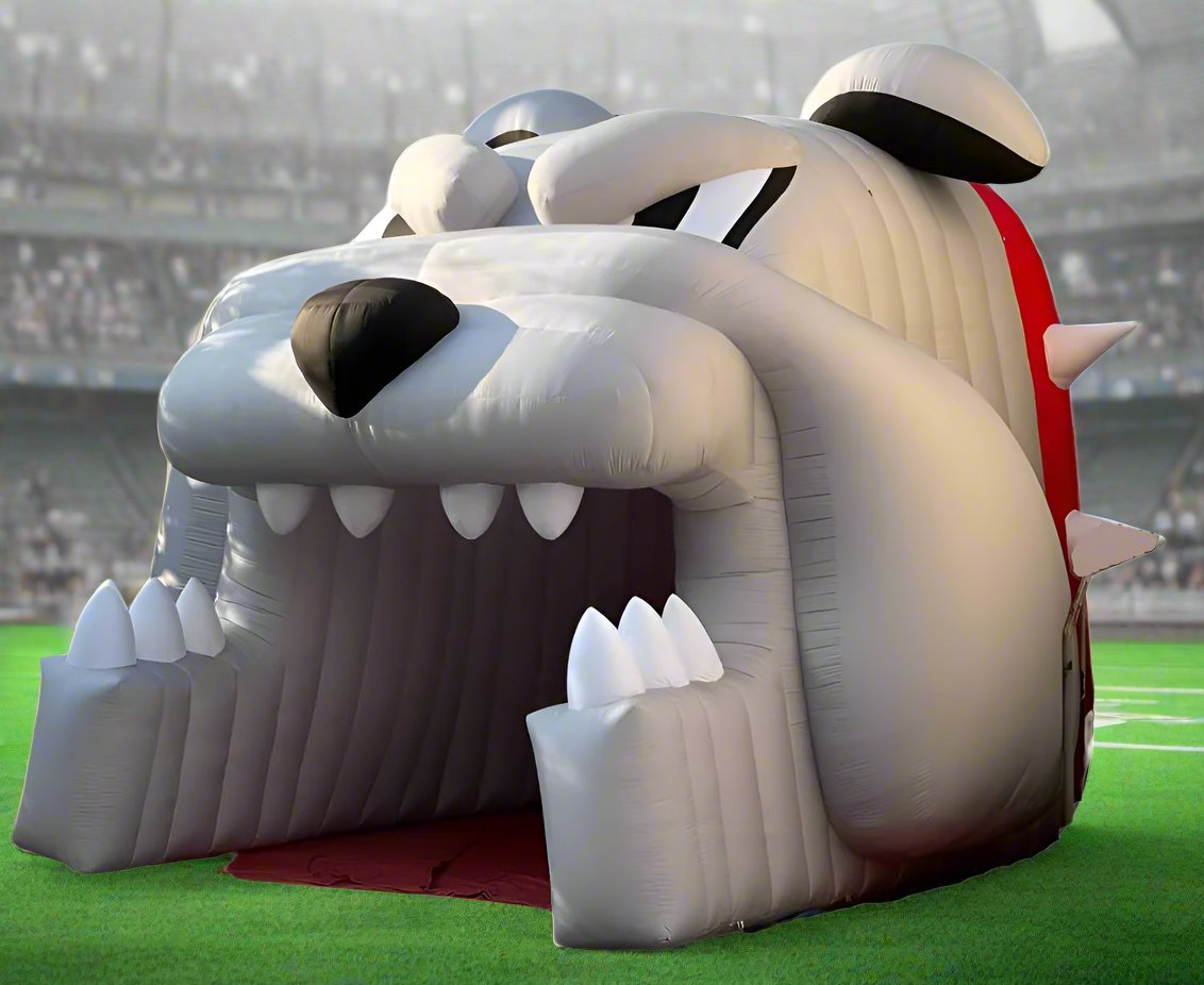 Inflatable Bulldog Tunnel Side Front