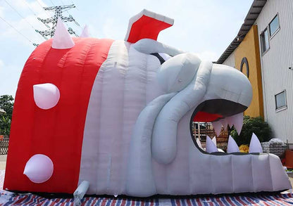 Inflatable Bulldog Tunnel Side