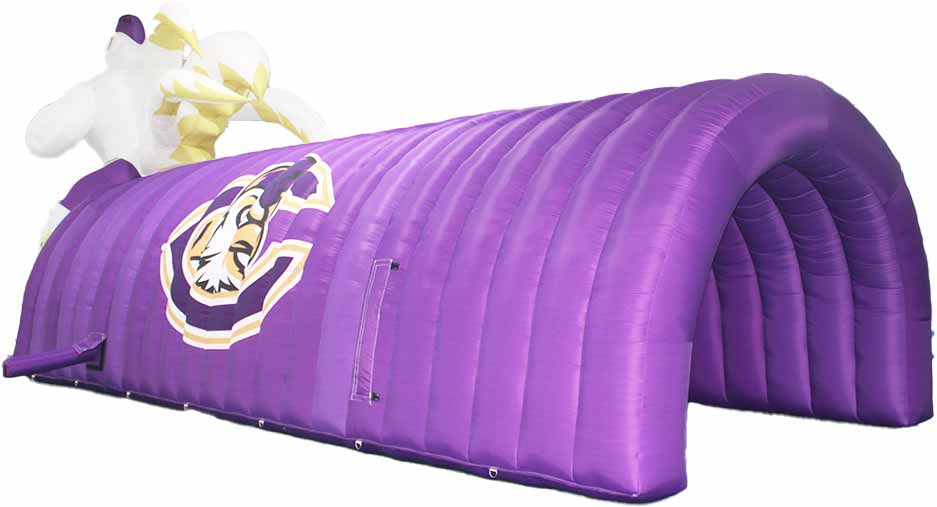 Inflatable Fighting Chicken Mascot Football Tunnel Back