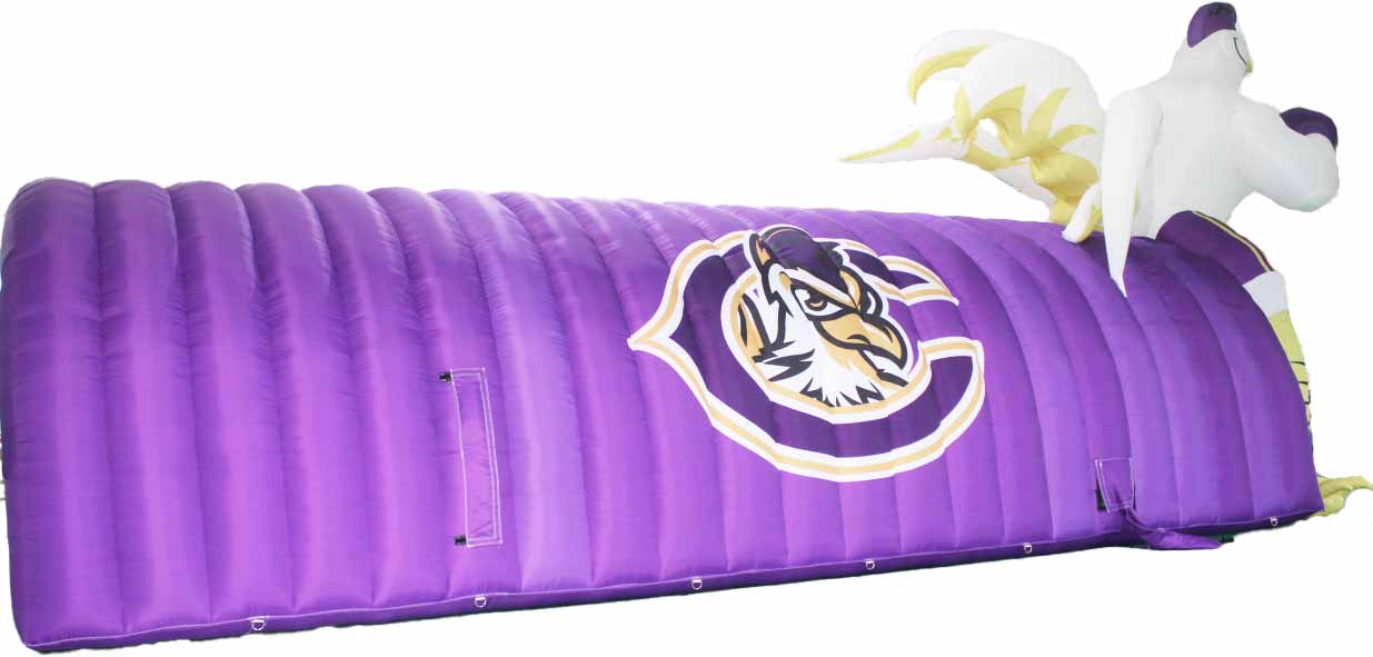 Inflatable Fighting Chicken Mascot Football Tunnel Side