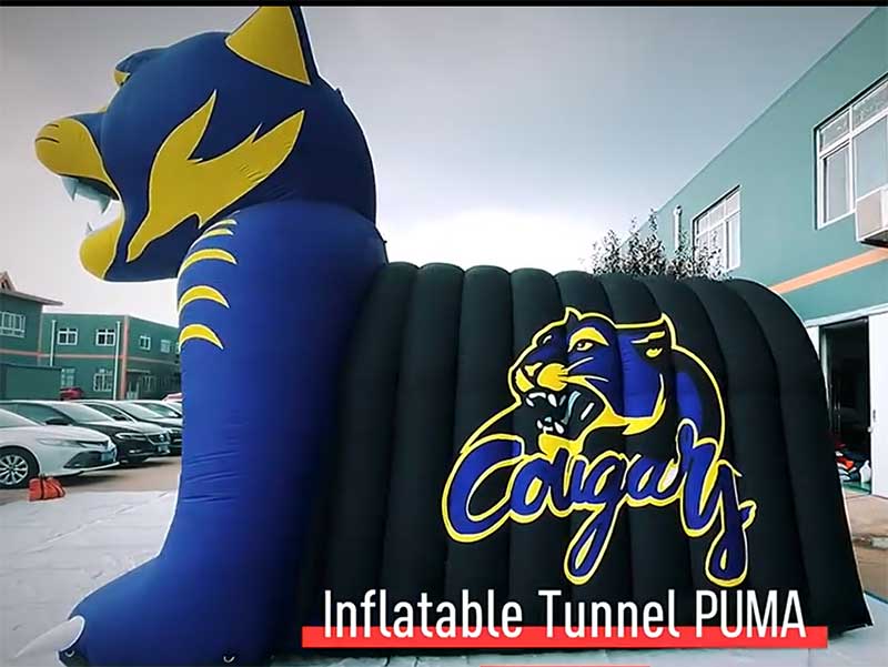 Inflatable Cougar Football Tunnel