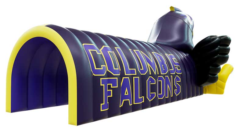 Inflatable Falcon Tunnel Back