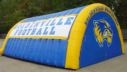 Inflatable Football Tunnel With Blue Logo