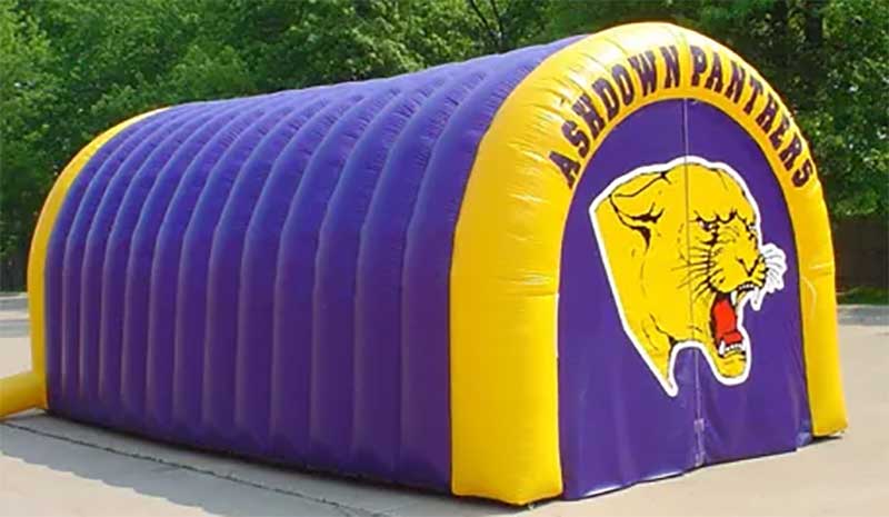 Inflatable Football Tunnel With Panthers Logo