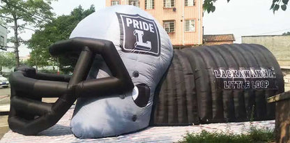 Inflatable Football Tunnel With Helmet Logo