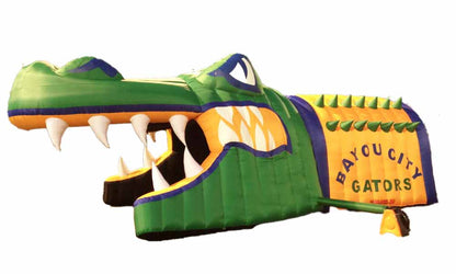 Inflatable Gator Mascot Tunnel