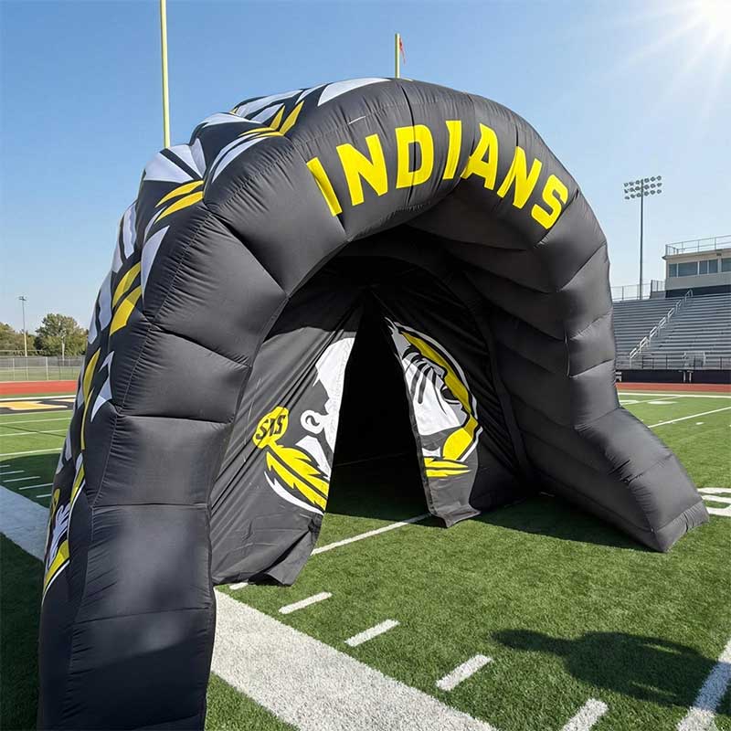Inflatable Indian Headdress Tunnel Opening