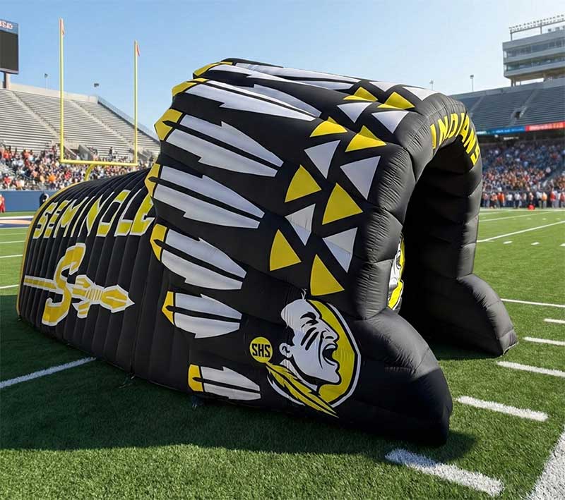 Inflatable Indian Headdress Tunnel