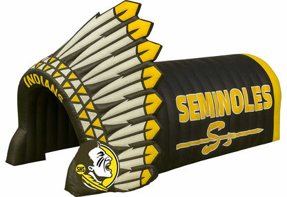 Inflatable Indian Headdress Tunnel Side View