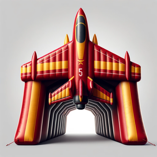 Inflatable Fighter Jet Tunnel