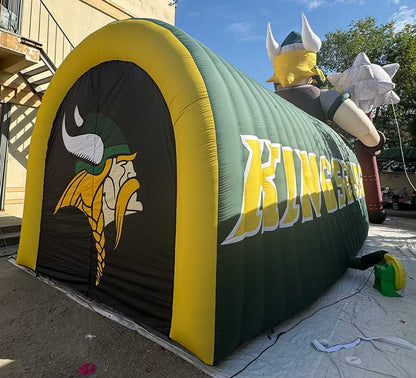 Inflatable Viking Mascot Tunnel