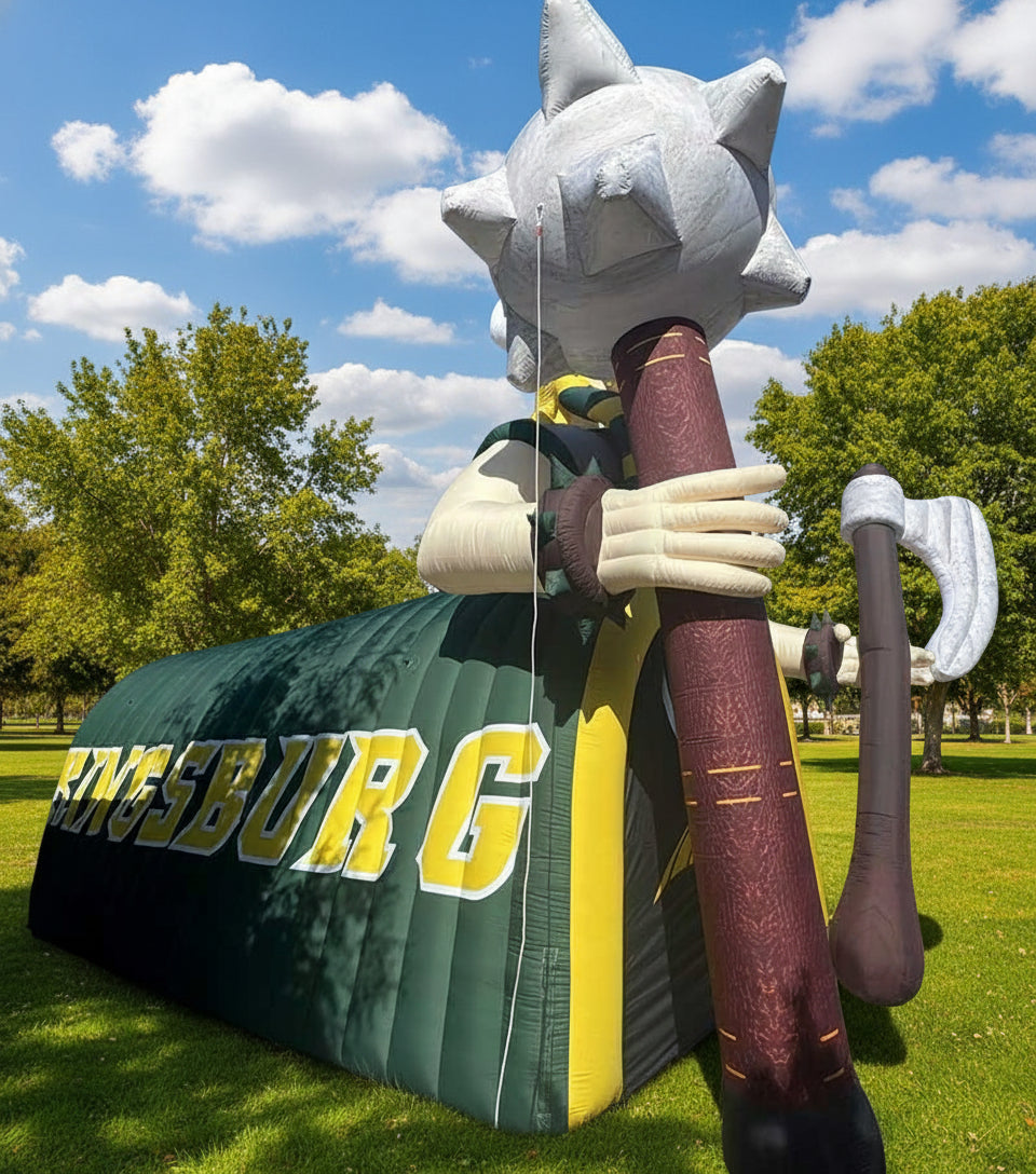 Giant Inflatable Viking Tunnel Side View 1