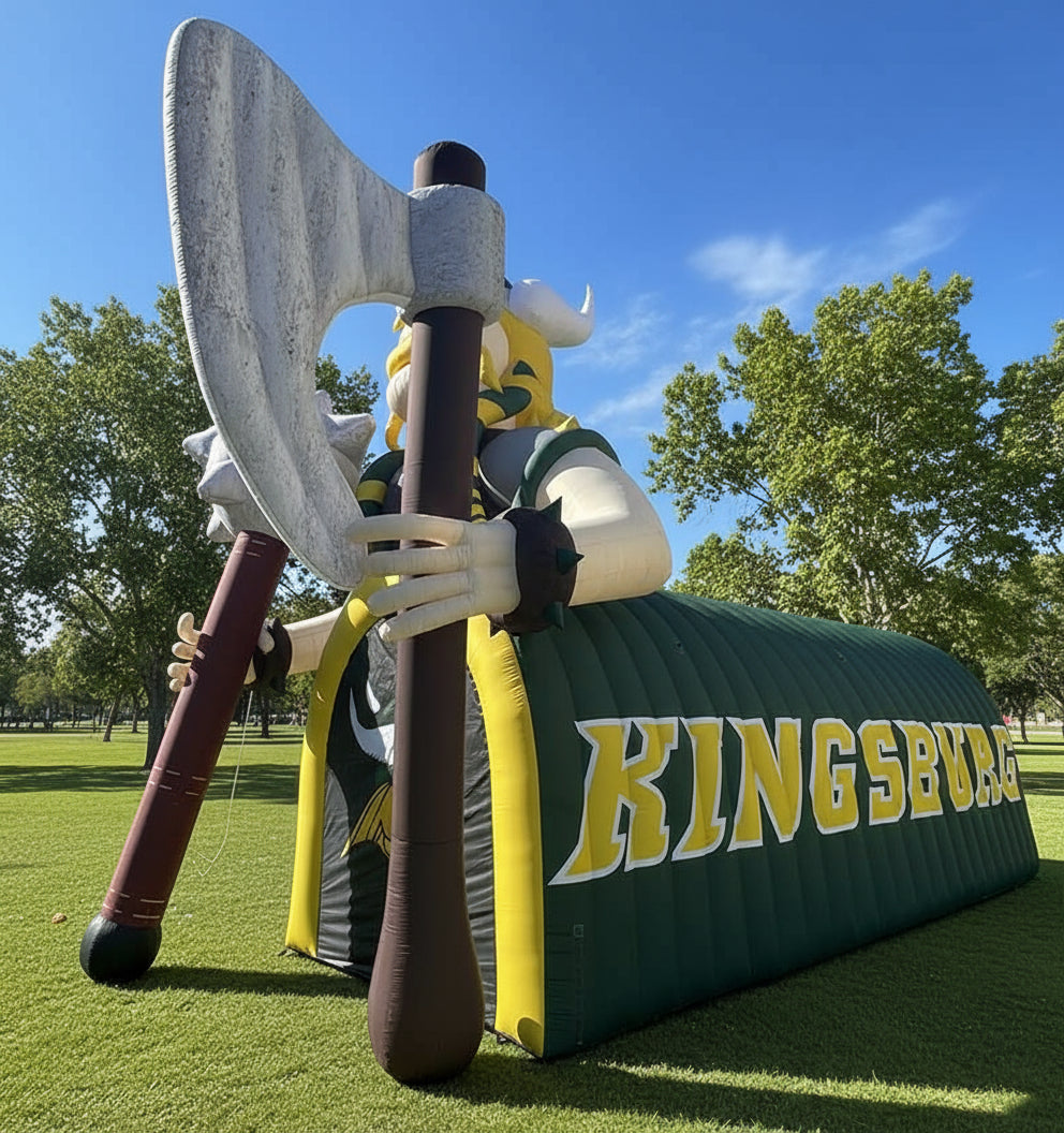 Giant Inflatable Viking Tunnel Side View 2