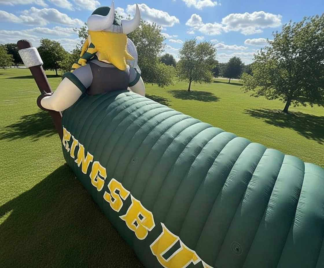 Giant Inflatable Viking Tunnel Top View