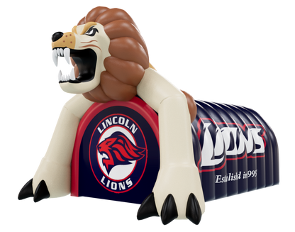 Inflatable Lion Mascot Tunnel Side