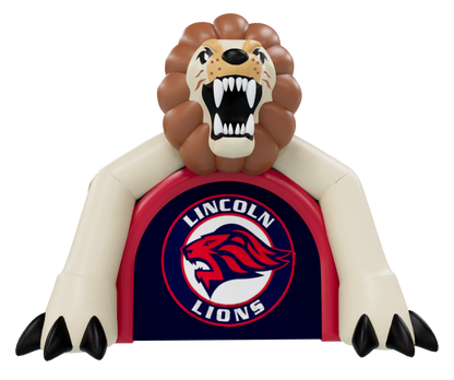 Inflatable Lion Mascot Tunnel