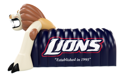 Inflatable Lion Tunnel Side