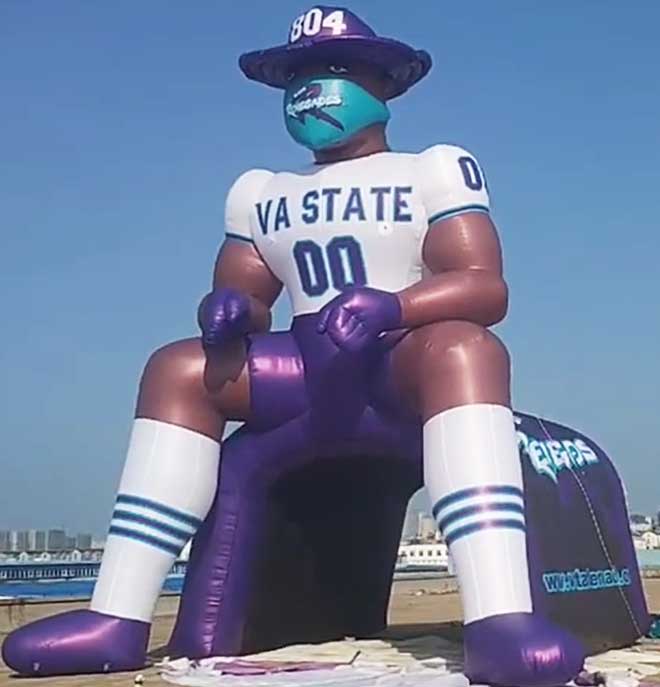 Inflatable Mascot Football Player Tunnel