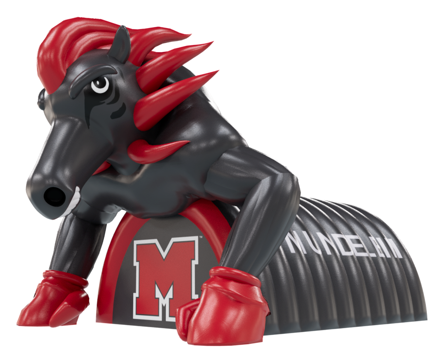 Inflatable Mustang Mascot Tunnel